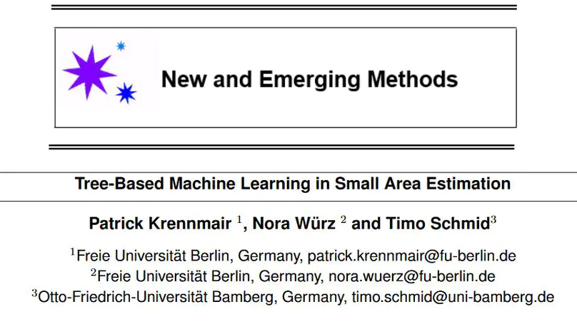 Tree-Based Machine Learning in Small Area Estimation